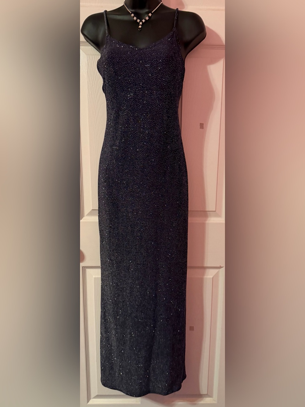 Jump Dress Sparkle Navy Blue Formal/Prom Dress Jr Size 3/4